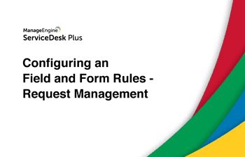 Steps to configure field and form rules