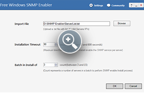 Custom Windows SNMP Enabler - ManageEngine Free Tools